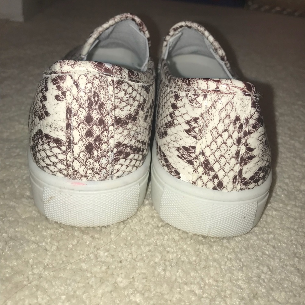 NWOT Snakeskin Slip-on Sneakers - Picture 2 of 3